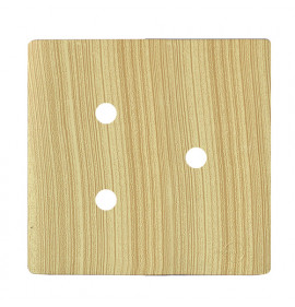 Placa p/ 3 Furos 4x4 - Novara Maple